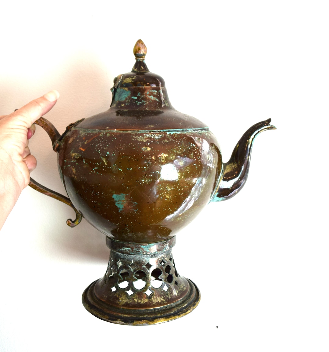 Middle Eastern Samavour Vintage Copper Samovar...indo Persian Samovar...dallah...middle Eastern ...