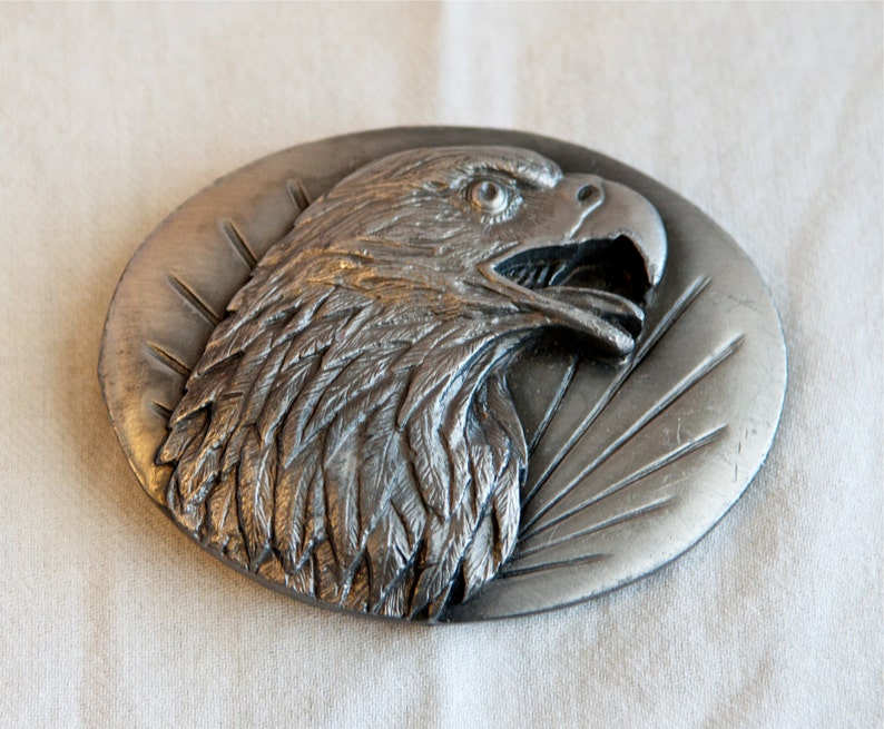 Vintage Pewter Eagle Belt Buckle1987 Siskiyou Belt Buckle... - Etsy