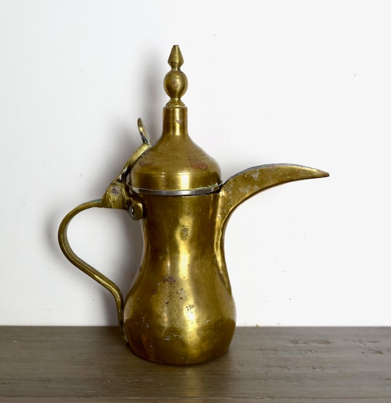 Antique Dallah Arabic Middle Eastern Coffee Pot For Sale at