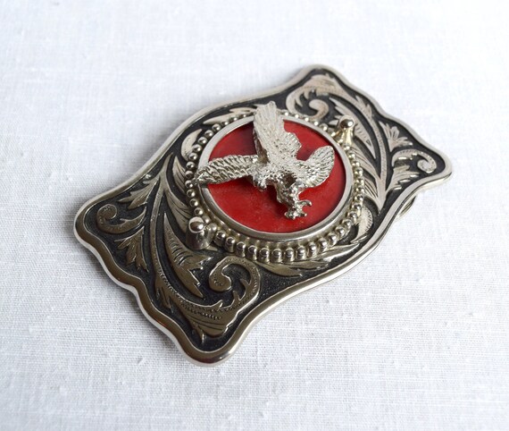 Vintage eagle belt buckle…flying eagle buckle. - image 2