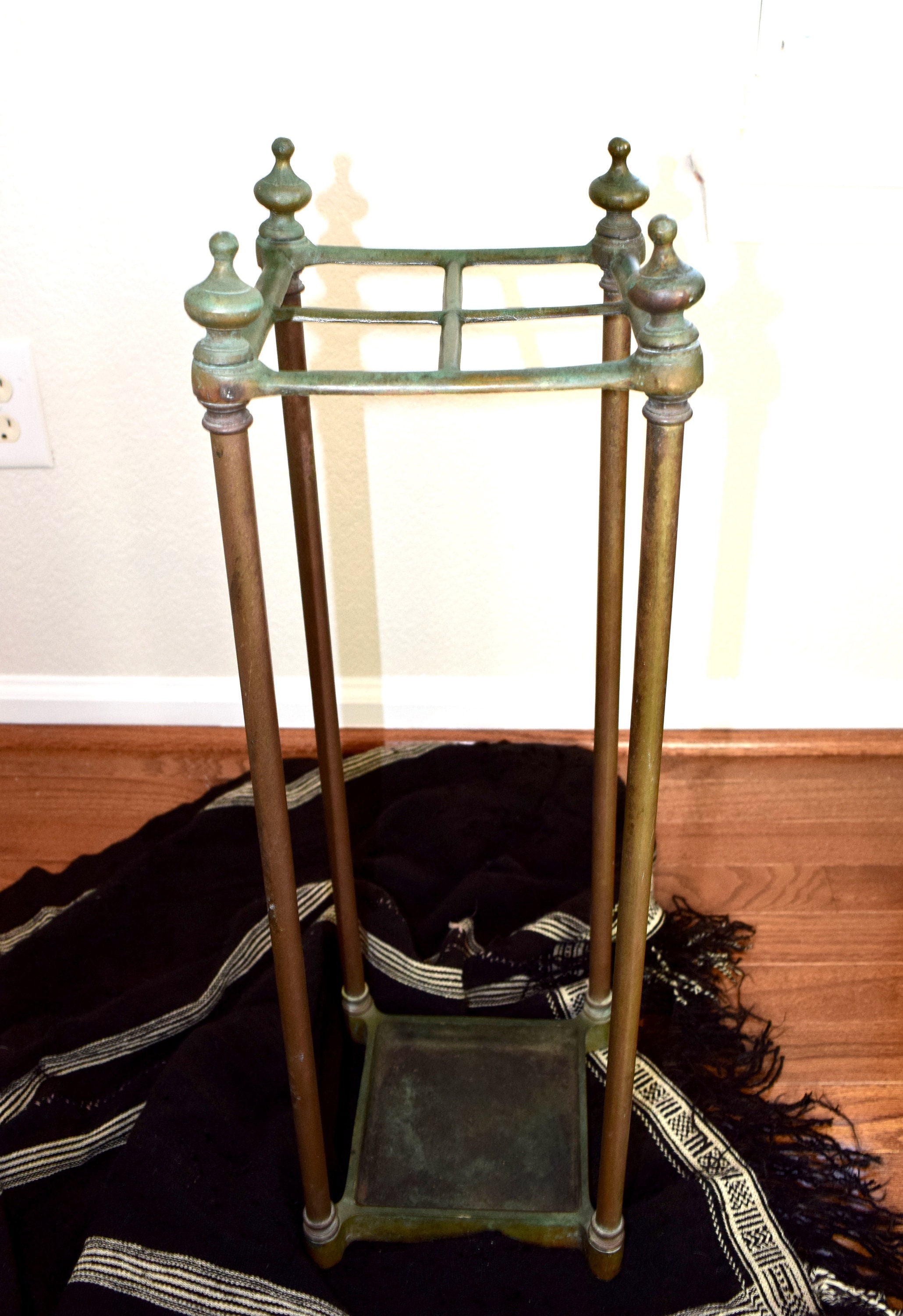 Antique brass umbrella stand... Etsy