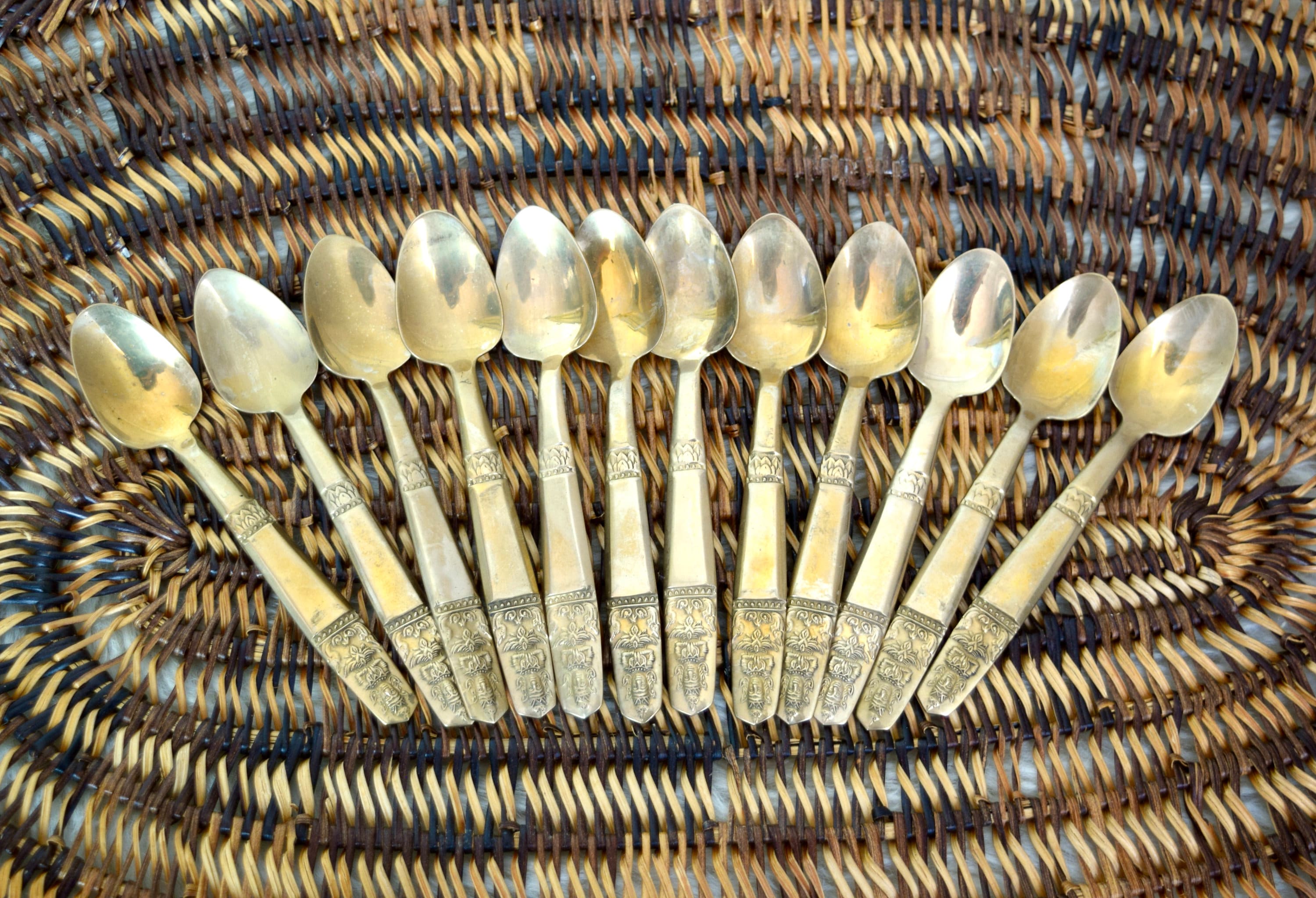 Thai gold spoon - Etsy 日本