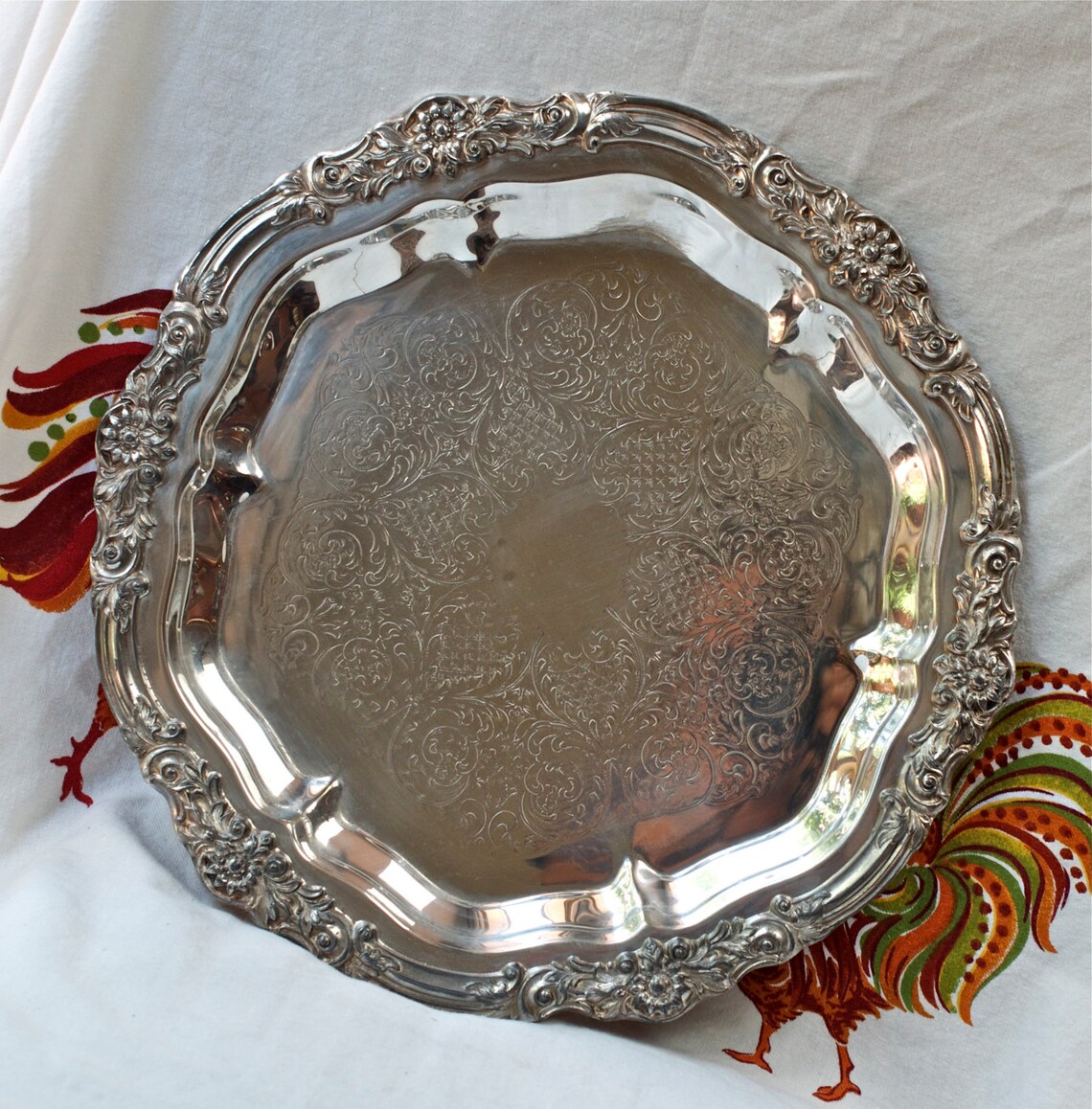 1883 FB Rogers silver plate tray...6734 tray. Etsy
