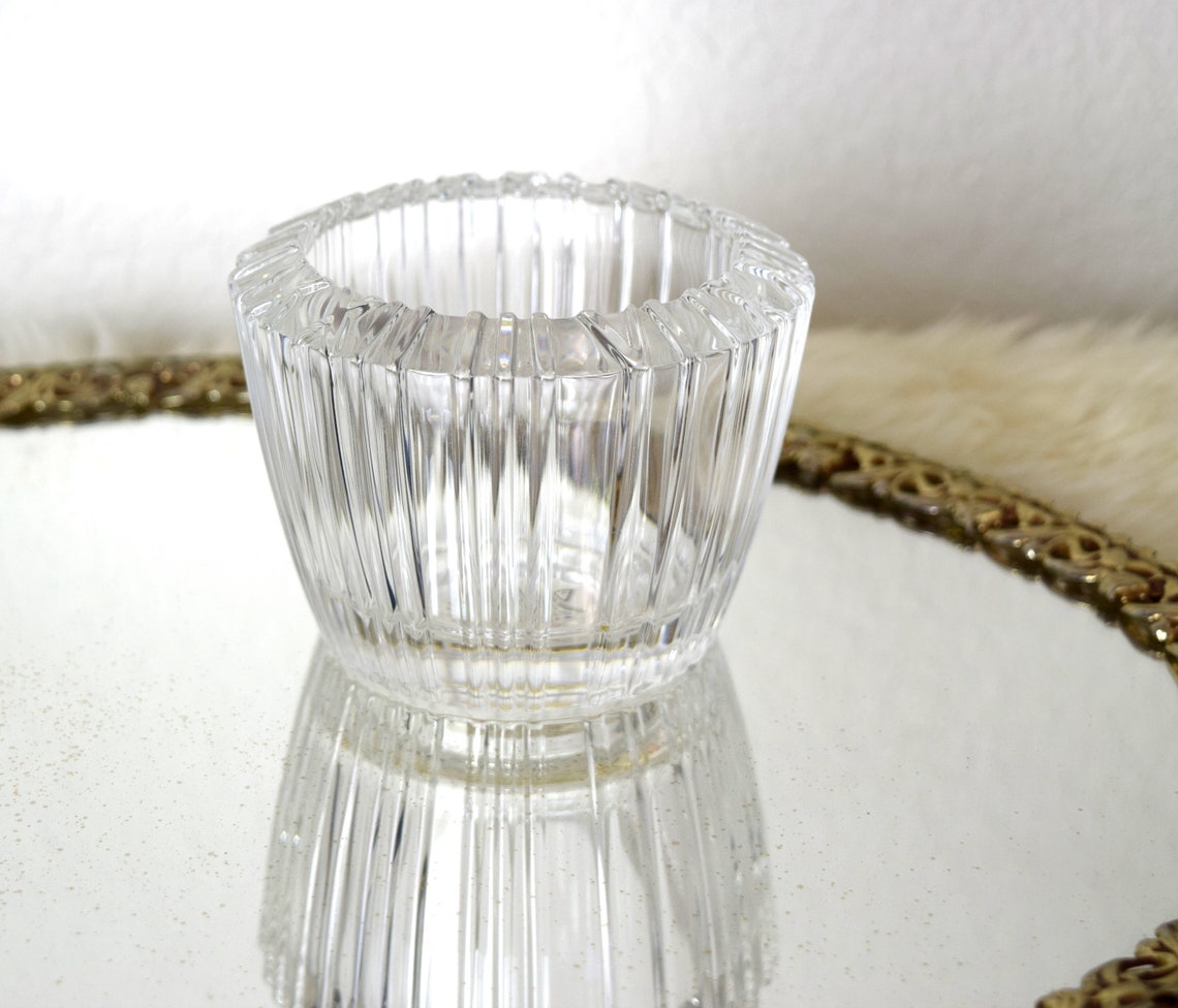 Vintage Tiffany Crystal Candle Holder...atlas Votive Holder by Etsy