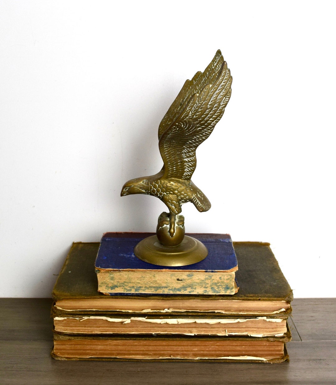 Vintage Brass Eagle Figurinebrass Eagle Statue...brass Eagle Etsy