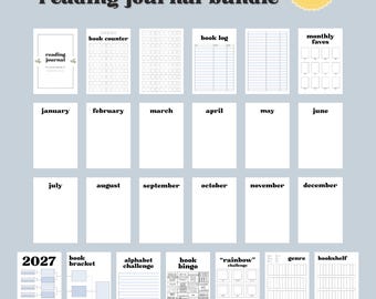 Reading journal bundle (printable)