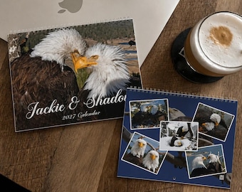 Jackie and Shadow 2027 (8,5" x 11" ) Wall Calendar, Jackie The Eagle Calendar, Jackie Calendar, Memories Jackie Calendar
