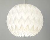 BUBBLE: Origami Polypropylene Lamp Shade - WHITE / FiberStore by Fiber Lab