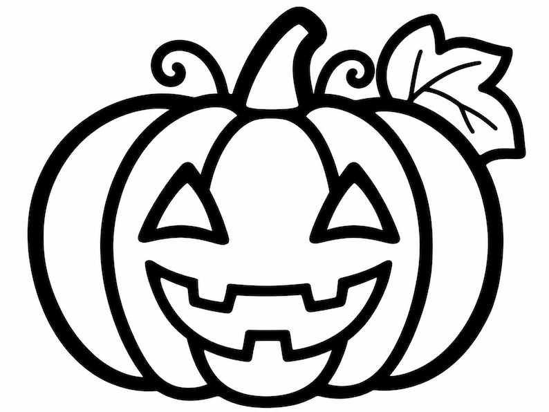 Pumpkin Craft Printable, Paper Collage Craft for Kids, Halloween ...