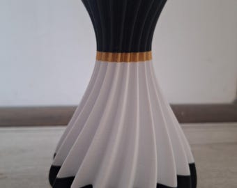 Origami-style 3D printed bud vase, waterproof vase for fresh or dried flowers, modern boho decor, choice of colors / custom sizes available