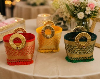 Bulk banarsi gift basket, Indian wedding favor, Indian gift hamper