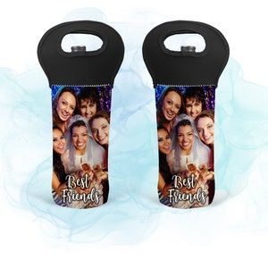 Neoprene Wine Tote Customized with Your Photo or Text