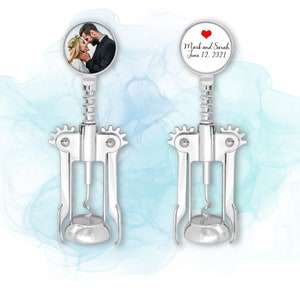 Personalized Photo Wine Opener, Bottle Opener Wine Gift, Wine Wedding Gifts, Corkscrew Opener, Unique Gift