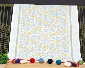 Floral Cotton Tea Towel | 100% Cotton | Highly  Absorbent | Pretty Kitchen | English Countryside | Florals