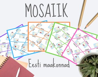 Pulsle mosaico Eesti maakonnad