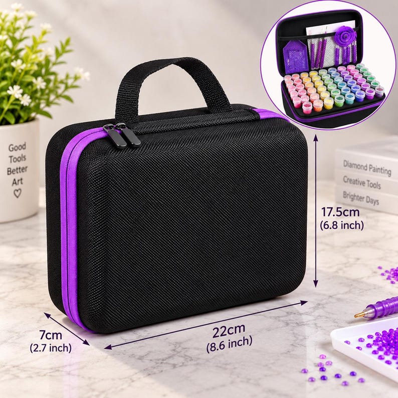 5D Diamond Painting Tool Kit With Storage Box, Resin Pen, Trays & Tools ...