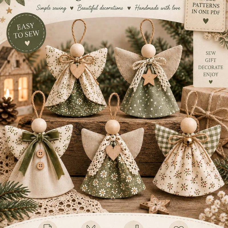 Christmas Angel to Sew - Etsy UK