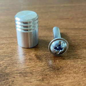 IKEA Kallax DOOR or Drawer KNOB 15mmx10mm Steel 1 Screw Part 100626 10041 image 1