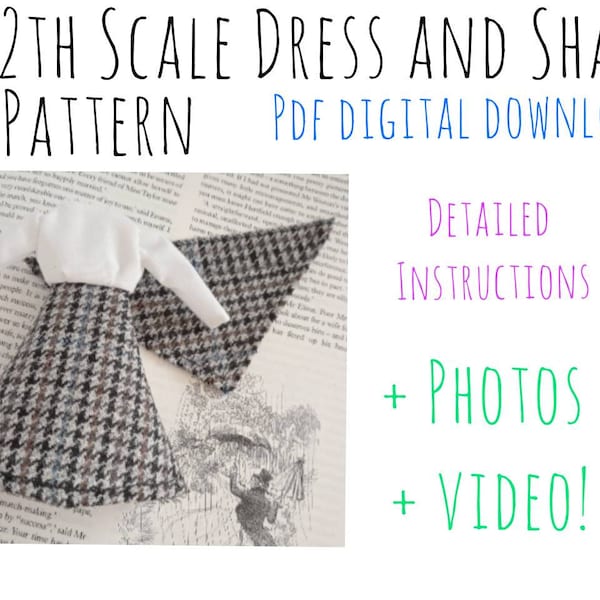 1 12 Scale Dress Etsy