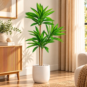 Large Artificial Magnolia Plant 66-98cm Faux Tropical Tree Brazilwood Leaves Green Home Wedding Decor Without Pot