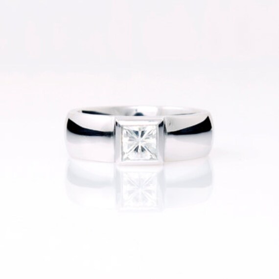 Items similar to 0.71ct F-IF princess cut diamond ring, diamond ...