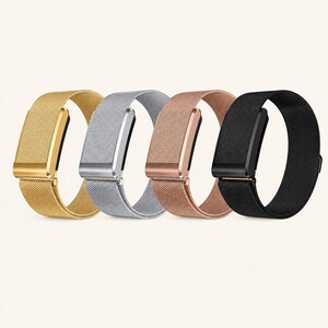 Magnetic Milanese Metal Watch Band for Whoop 5.0 Regular & ECG Version 24mm Stainless Steel Replacement Wrist Strap - 4