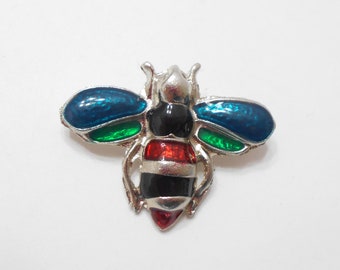 Vintage Enamel Bumble Bee Brooch (5325)