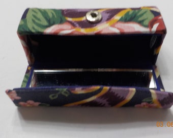 Vintage Mirrored Lipstick Case (6944) Snap Tight