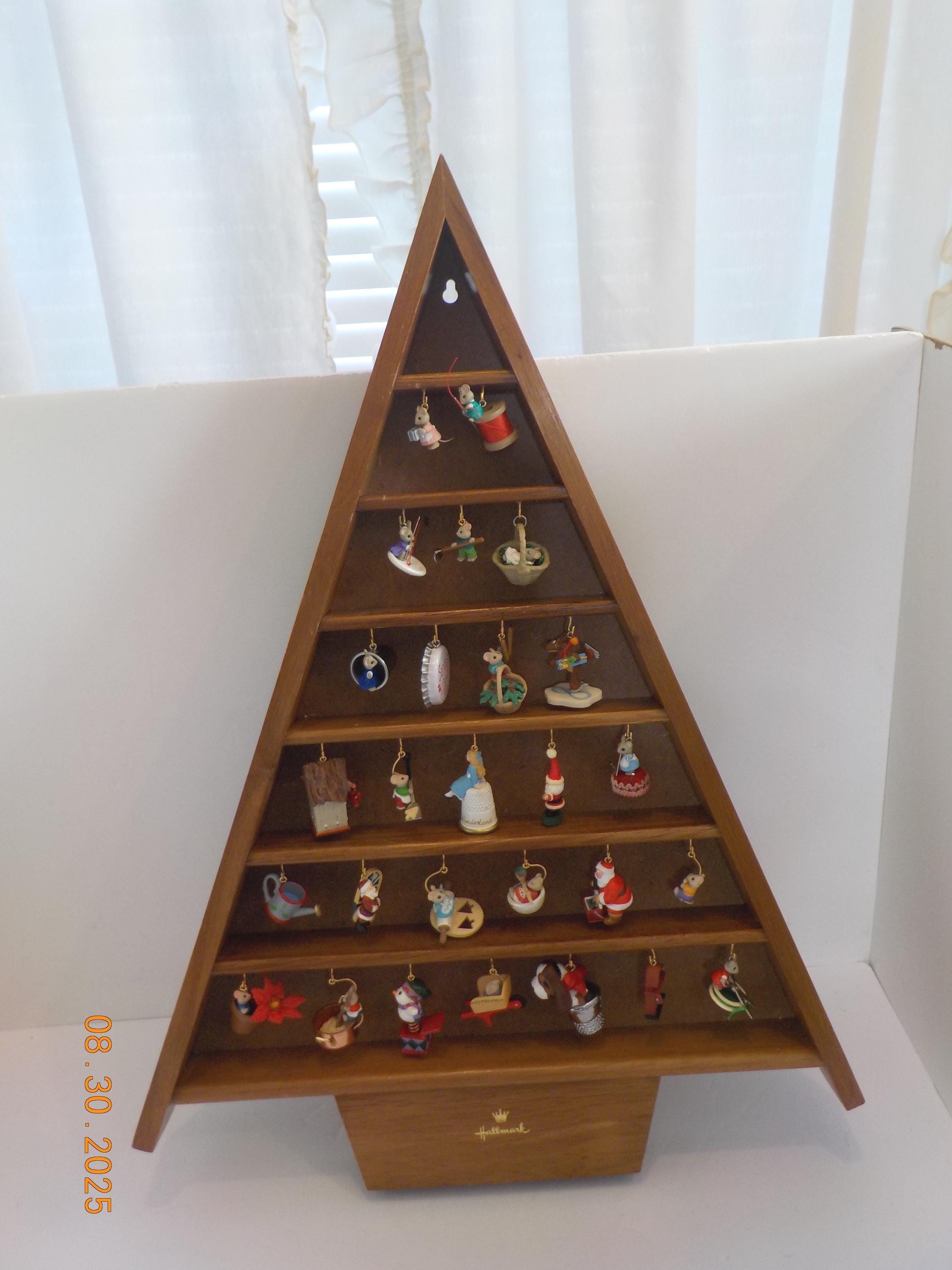 Vintage 1988 Hallmark Shadow Box Memory Tree---28 Miniature