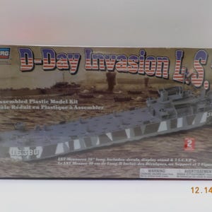 Vintage Lindberg D-Day Invasion L.S.T. (BP) Unassembled Plastic Model Kit---1/245---Never Opened---Excellent Condition