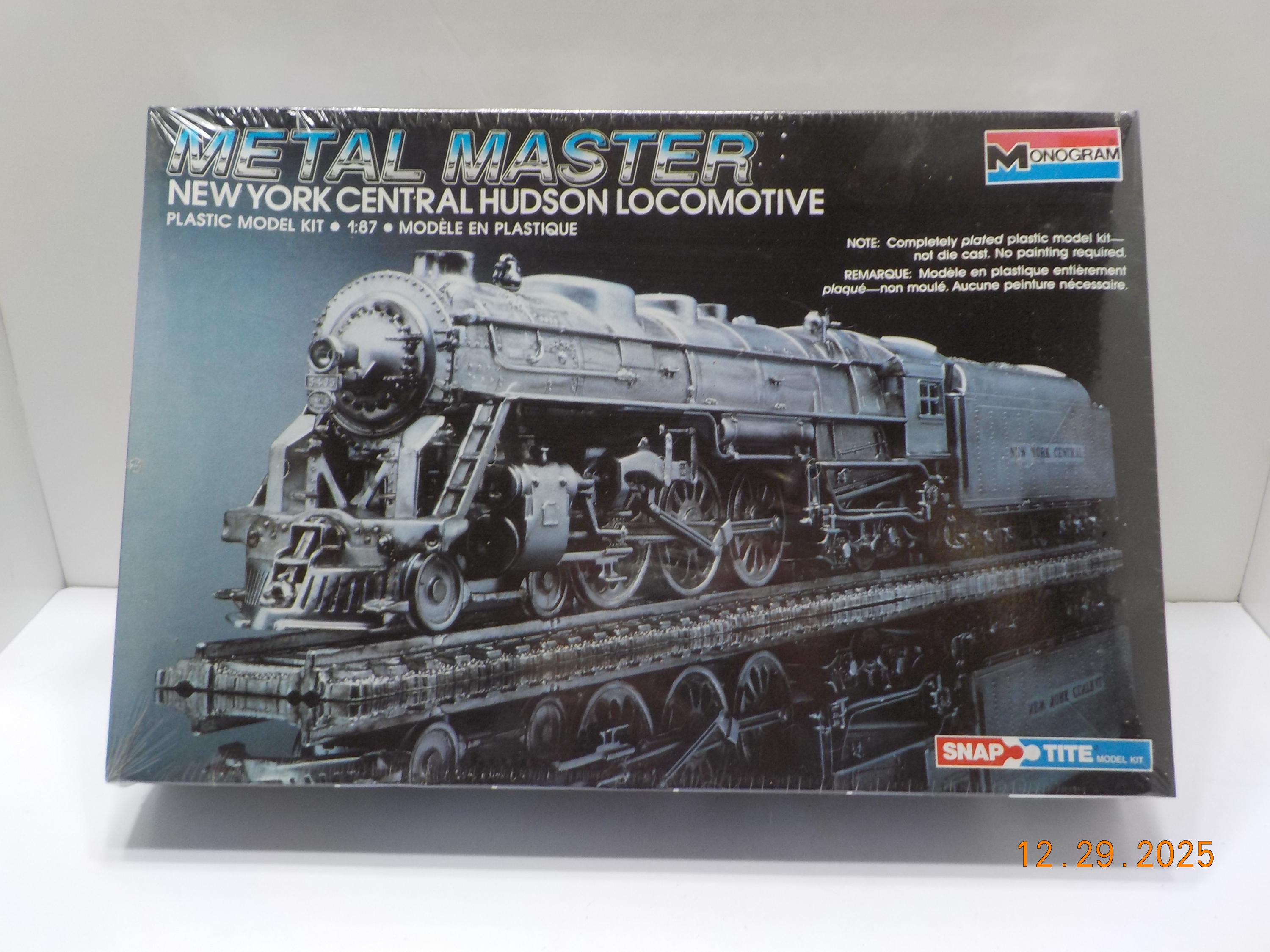 Vintage 1988 Monogram Metal Master (BP) New York Hudson Locomotive