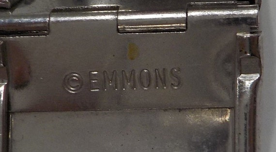 Vintage Emmons Hinged Cuff Bracelet (8138) Caboch… - image 6