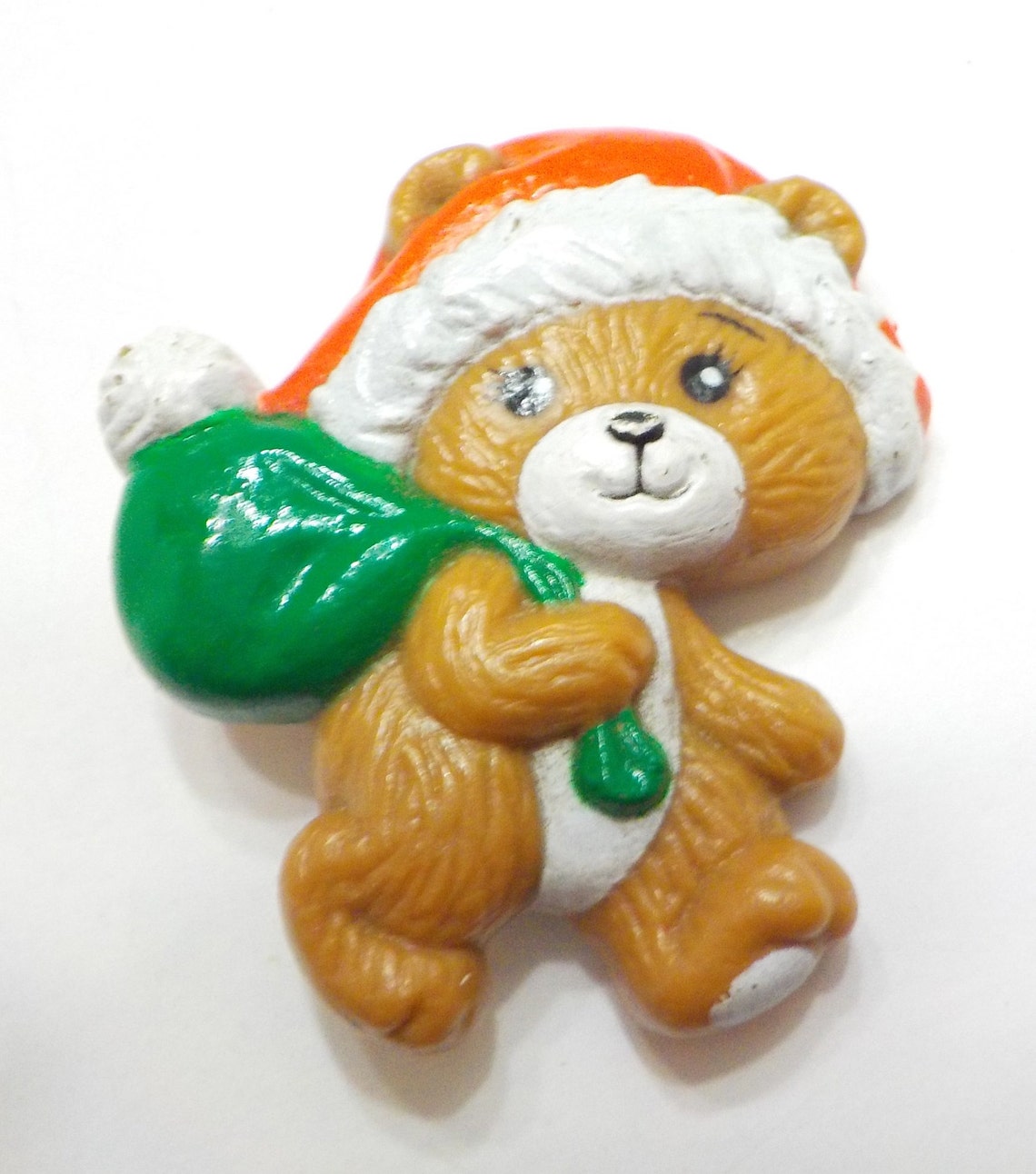 Vintage Russ Teddy Bear Santa Brooch 363/9771 | Etsy