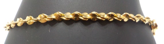 Vintage 24K HGE Twisted Baby Bracelet (6020) 3 1/… - image 2