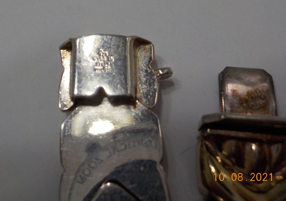 Vintage Sterling Bracelet (19) Italy Milor--Safet… - image 6