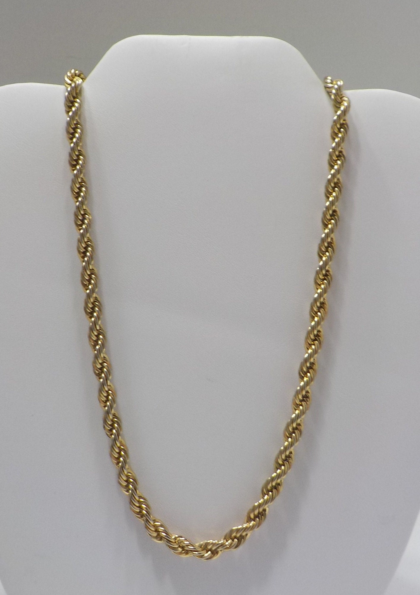 Vintage 1980s MONET Gold Tone Chunky Chain Necklace❤️🤩 | eBay