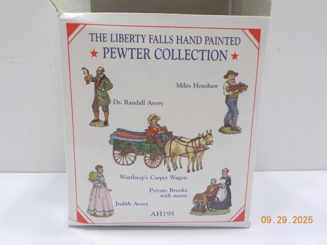 Vintage 1999 Liberty Falls Hand Painted Pewter Collection (CL
