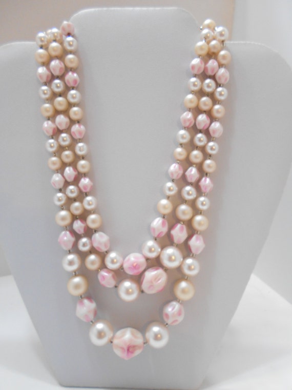 Gorgeous Triple Strands Necklace (7040) Japan - image 1