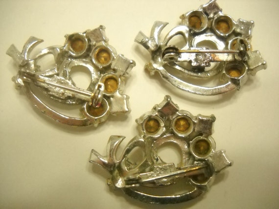 Vintage Foil Back Rhinestone Scatter Pins (3620) - image 3