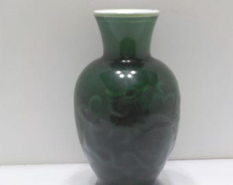 Vintage Avon Spring Bouquet Fragranced Vase (A) Jade Green--No Box