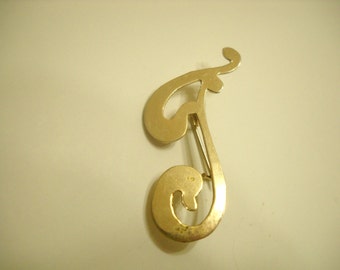 Vintage Initial "F" Pin (2752)