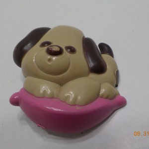 Vintage 1974 Avon Puppy Love Pin Pal (2887) Half Full Glaceno