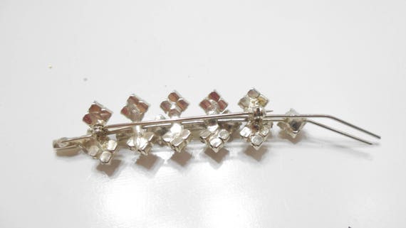 Gorgeous Rhinestone Brooch (1511) Clear & Dark Rh… - image 5