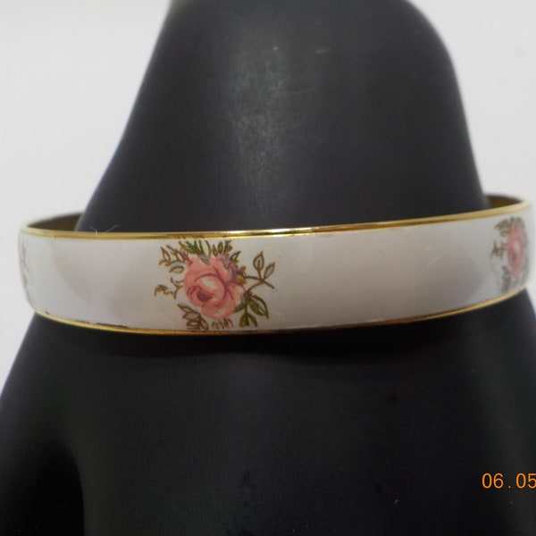 Vintage Guilloche Bangle Bracelet (205) Japan