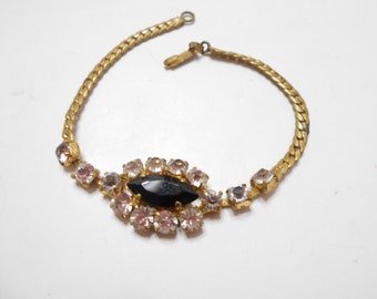 Vintage Rhinestone Bracelet (2231) Germany