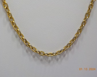 Vintage Thin Gold Tone Chain Necklace (205) 24" Chain