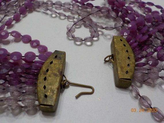 Vintage 14" Choker Necklace--Twelve (12) Strands … - image 5
