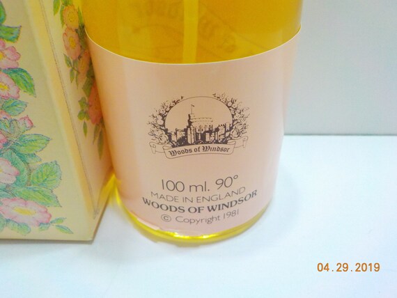 ウッズオブウィンザー オイル　ワイルドローズ Vintage 1981 Woods of Windsor Wild Roses Eau De Toilette (25