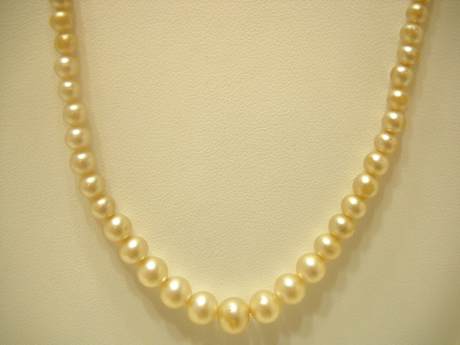 Vintage 4mm - 6mm Faux Pearl Necklace (6561) Japan - Etsy New Zealand