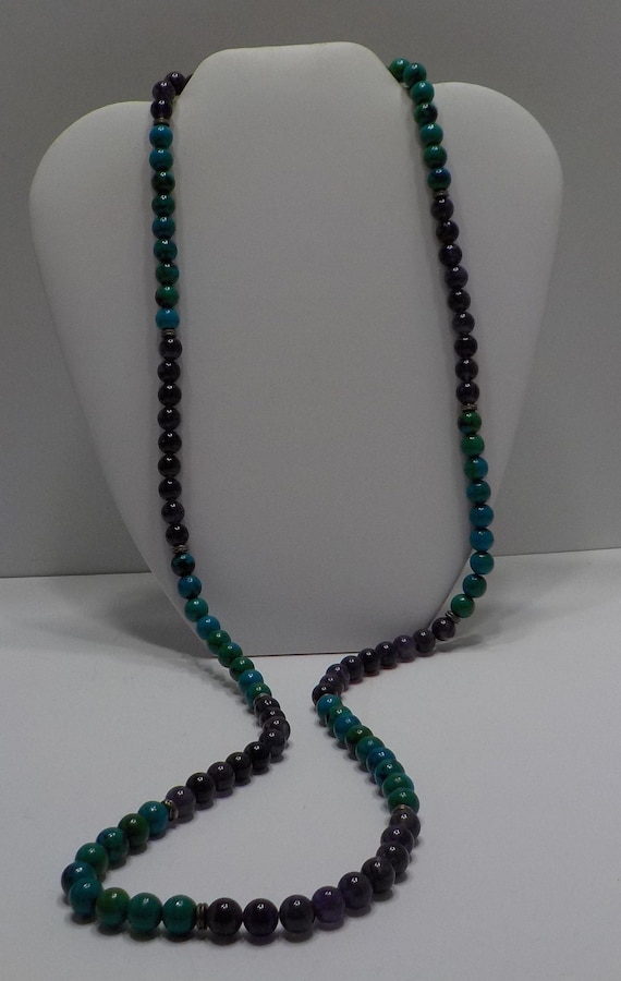 [HARANG] ★BTS 着用★ HR 47N_Gemstone Beads Necklace BTS Jungkook V Taehyung Gold Silver Stainless steel Rice